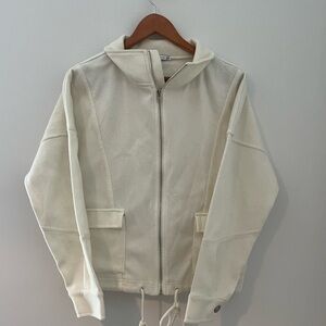 Cream Zip-Up Jacket